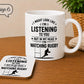 Funny DIY Mug | Handyman Mug | DIY Lover Gift | I Might Look Like I’m Listening Mug | Dad Gift | Optional Coaster