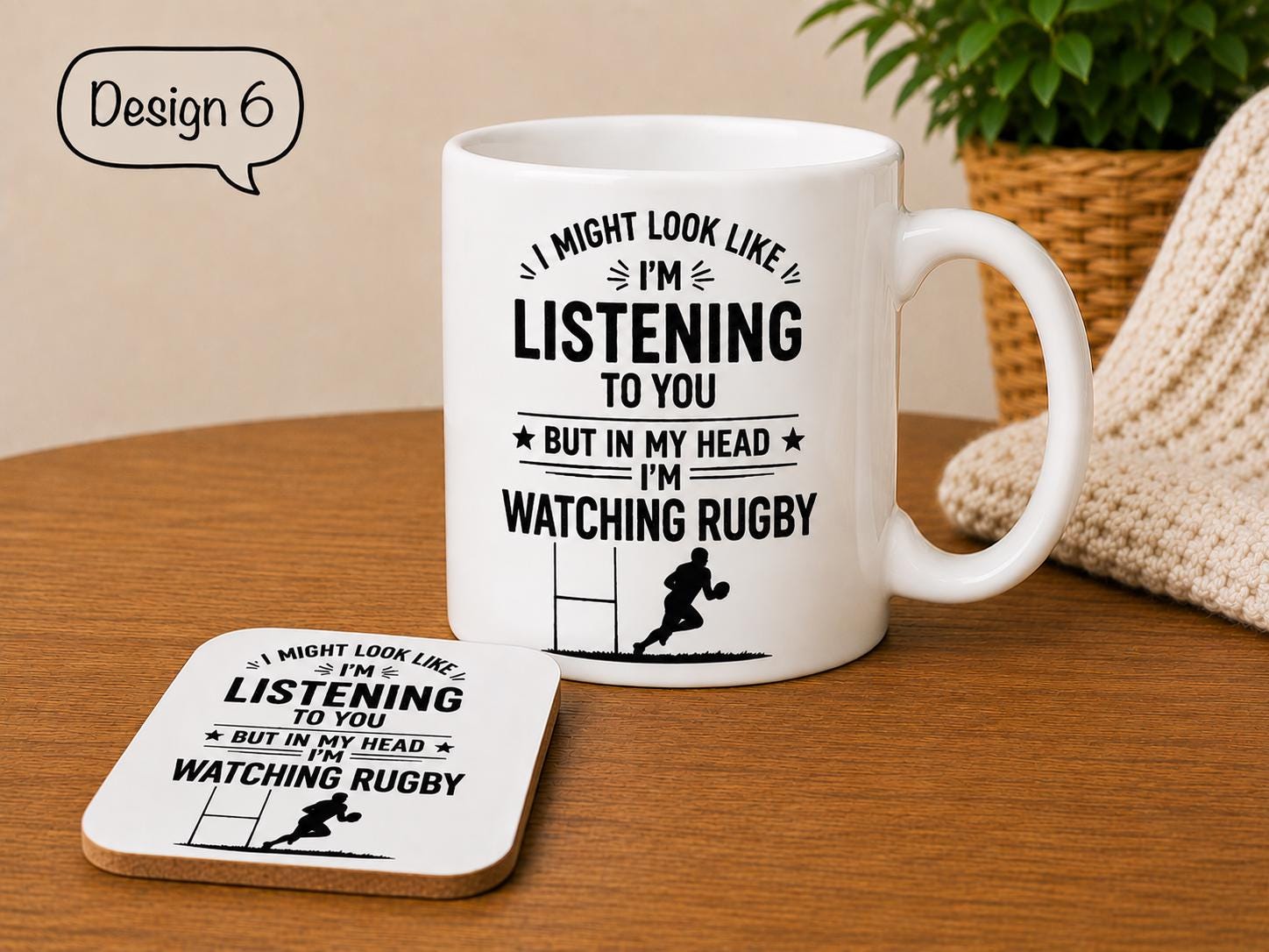 Funny BBQ Mug | BBQ Lover Gift | Grill Master Mug | I Might Look Like I’m Listening Mug | Dad Gift | Optional Coaster | Father's Day Gift