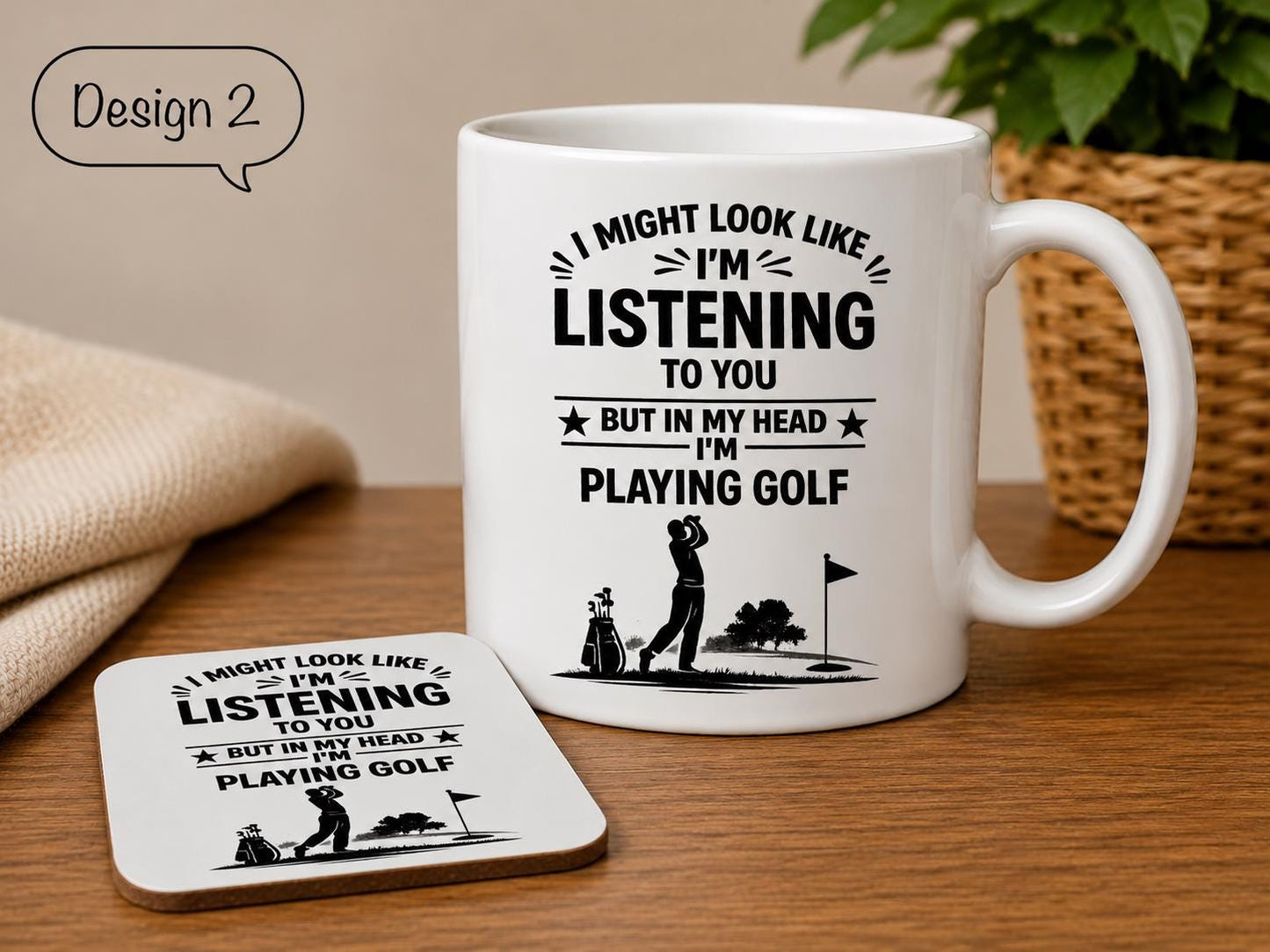 Funny BBQ Mug | BBQ Lover Gift | Grill Master Mug | I Might Look Like I’m Listening Mug | Dad Gift | Optional Coaster | Father's Day Gift