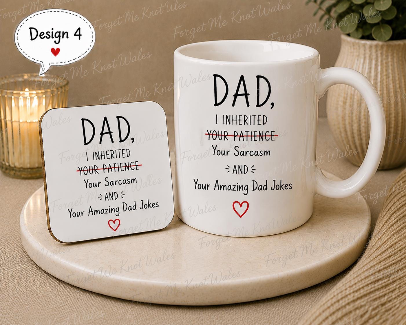 Funny Dad Mug | Dad Mug with Optional Coaster | Choose Design 1–9 | Father’s Day Mug | Funny Gift for Dad