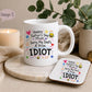 Funny Father’s Day Mug & Coaster for Mum | Mum Doing Both Parents Gift | Choice of 9 Funny Designs | Cheeky Novelty Mug