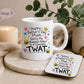 Funny Father’s Day Mug & Coaster for Mum | Mum Doing Both Parents Gift | Choice of 9 Funny Designs | Cheeky Novelty Mug