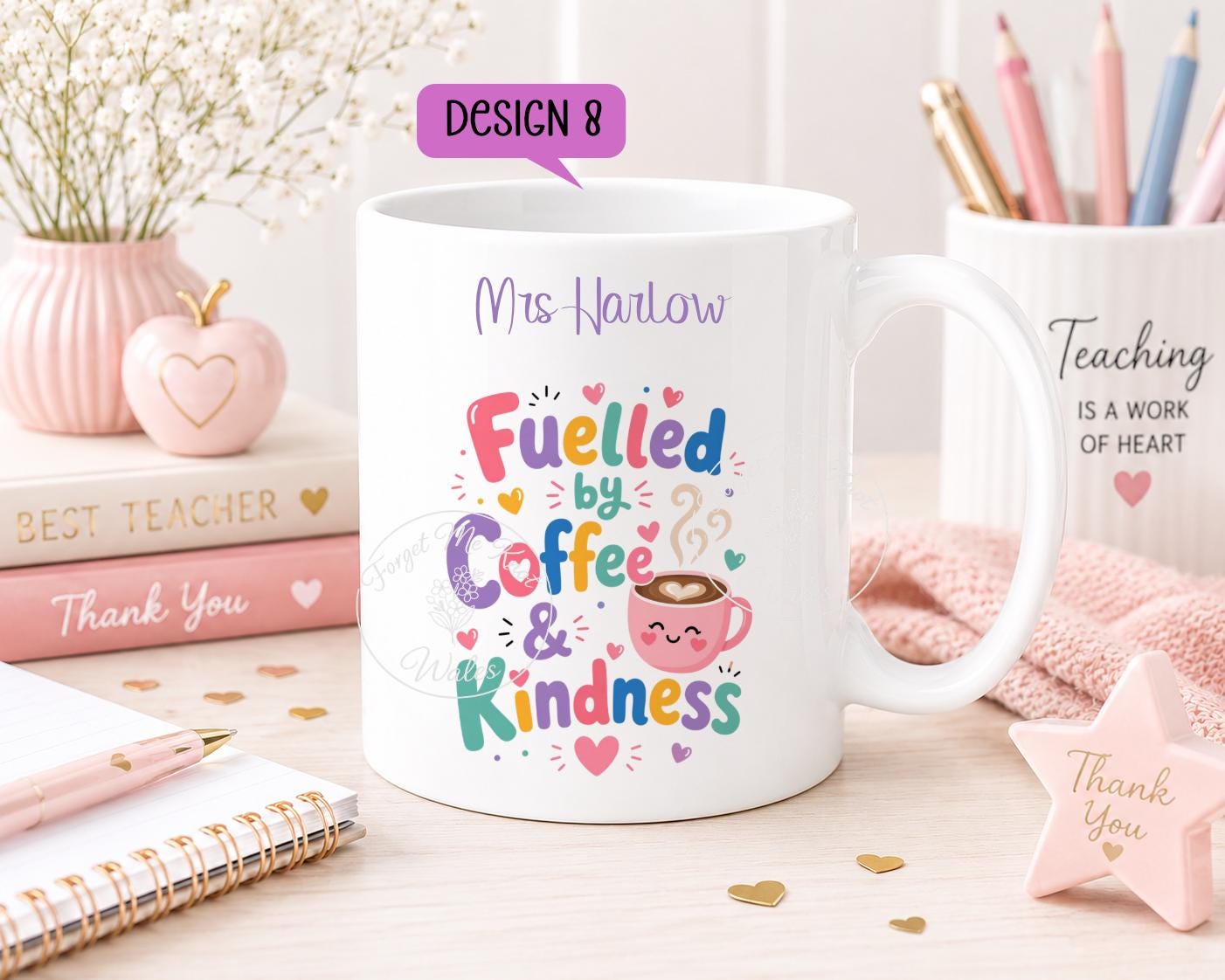 Teacher Mug & Coaster Gift | Personalised Teacher Mug | Thank You Teacher Gift | End of Term Gift