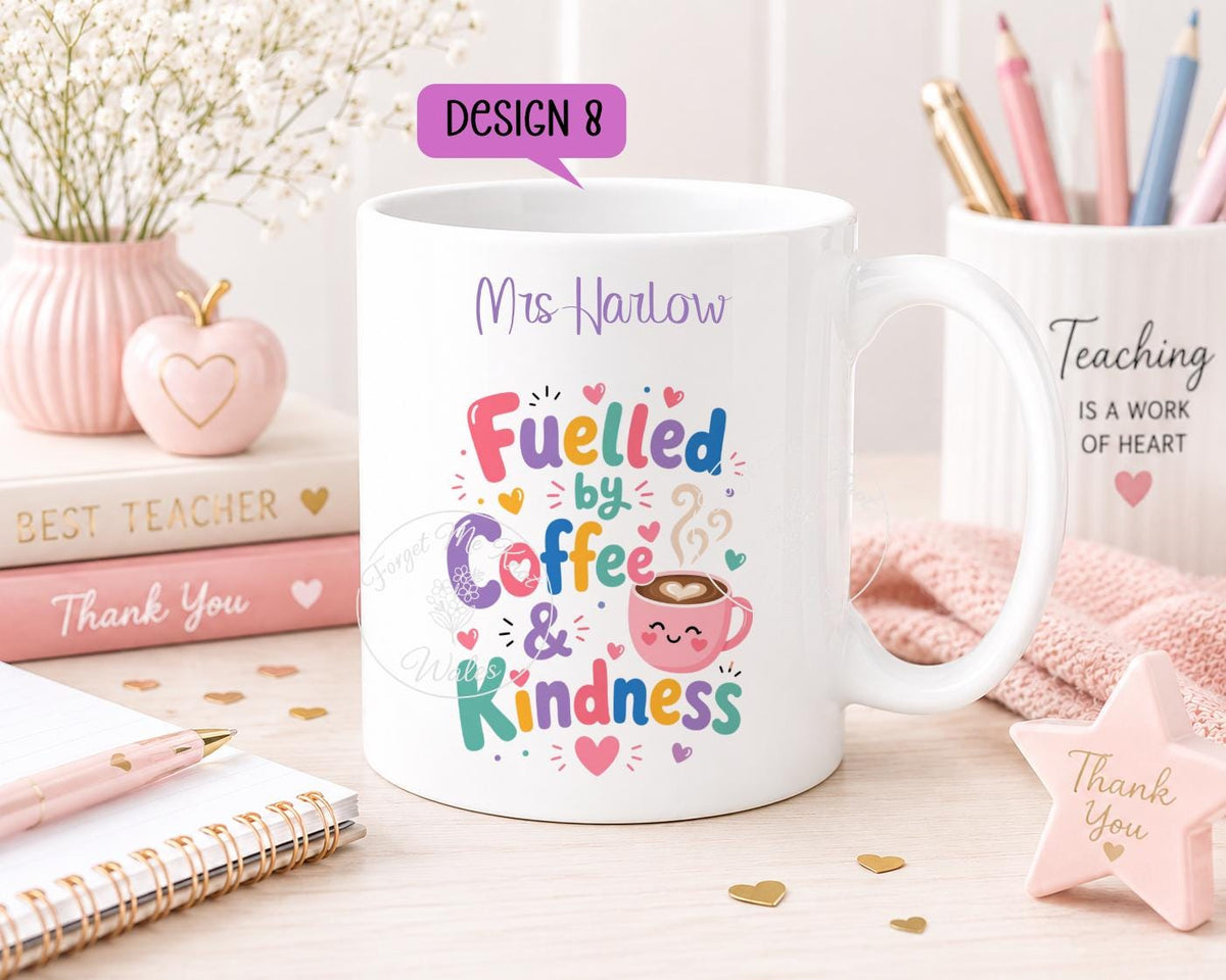 Teacher Mug & Coaster Gift | Personalised Teacher Mug | Thank You Teacher Gift | End of Term Gift