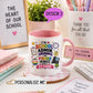 School Admin / Receptionist Mug & Coaster Set | Personalised Thank You Gift