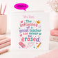 Teacher Thank You Card | Personalised Linen Card | 9 Designs to Choose From | Teacher Appreciation Card