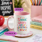 Teacher Mug & Coaster Gift | Personalised Teacher Mug | Thank You Teacher Gift | End of Term Gift