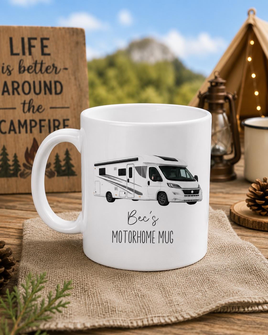 Personalised Motorhome Mug | Campervan Mug | Motorhome Gift | Camping Mug | Caravan Lover Gift | Custom Camper Mug | RV Coffee Mug
