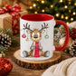 Personalised Christmas Mug | Christmas Reindeer Mug | Festive Xmas Gift | Christmas Coffee Cup