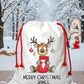 Christmas Present Sack, Large Christmas Present Sack, Personalised Reindeer Sack, Reindeer Present Sack