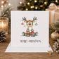 Welsh Reindeer Christmas Card | Nadolig Llawen Xmas Card | Cute Festive Reindeer Card | Welsh Christmas Greeting Card