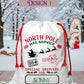 Personalised Christmas Present Sack | Santa North Pole Sack | Christmas Gift Bag | Personalised Christmas Sack