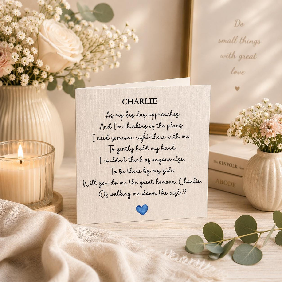 Mum to Son Will You Walk Me Down the Aisle Card, Wedding Proposal Card for Son, Mother of the Bride Aisle Walk Card, Son Wedding Keepsake