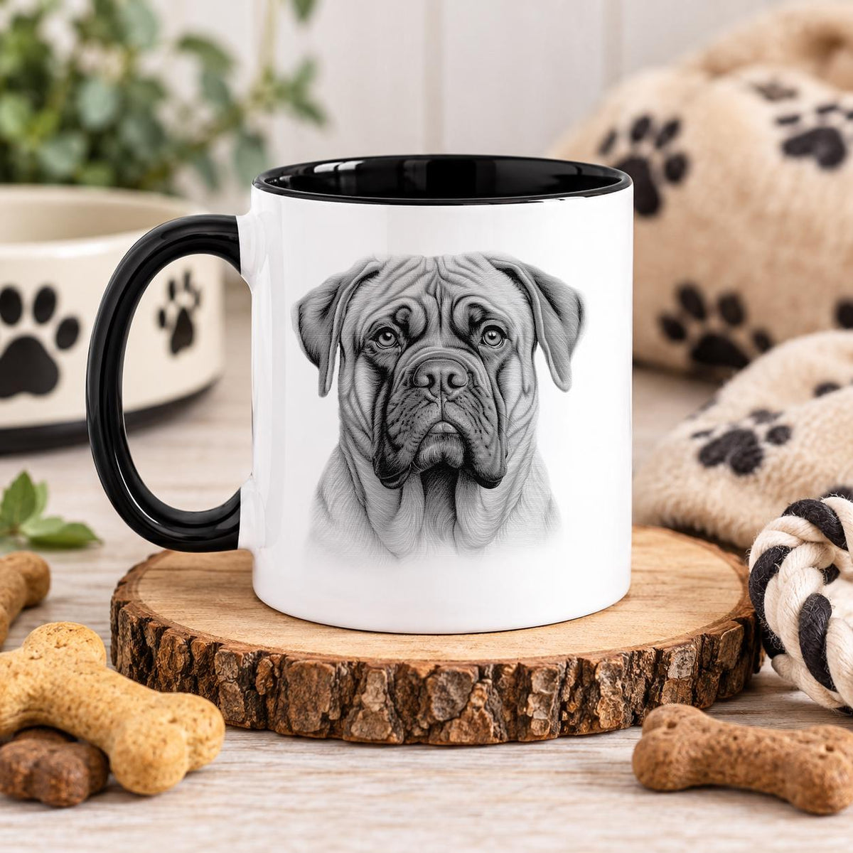 Personalised Dog Breed Mug or Coaster, Custom Dog Lover Gift, 86 Dog Designs, Dog Mum Gift, Dog Dad, Matching Mug and Coaster, Bull Mastiff