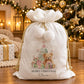 Personalised Christmas Sack, Velvet Santa Sack, Christmas Gift Sack for Children, Grandchildren and Great-Grandchildren Gift Bag