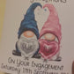 Personalised Engagement Card, Gonk Engagement Card, Congratulations Special Couple Engagement Card, Gonk, Gnome Personalised Engagement Card