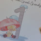 Great Grandson 1st Birthday Card, 1st Birthday Card For Great Grandson, Personalised Grandson 1st Birthday Card, Splashy Duck Card