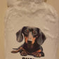 Brown Dachshund Hot Water Bottle, Personalised Hot Water Bottle, Hot Water Bottle Cover