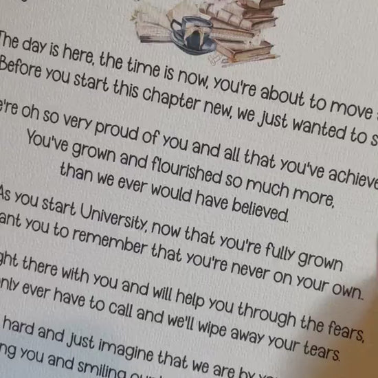Moving To Uni Card, Personalised Moving To Uni Card, Good Luck Card, Moving To University Card For Daughter