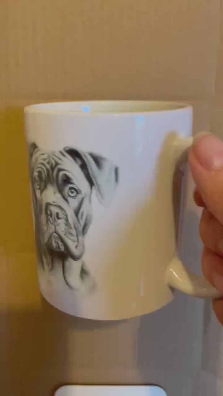 Cane Corso Dog Mug, Personalised Dog Mug, Cane Corso Mug Gift Set