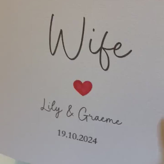 Wife To Be Wedding Day Card, Wedding Day Card For WifeTo Be, Wedding Day Card For Bride, For My Bride On Our Wedding Day