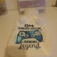 Personalised Hot Water Bottle, Gamer Design Hot Water Bottle, Gaming Legend Hot Water Bottle, Deluxe Fluffy Cover