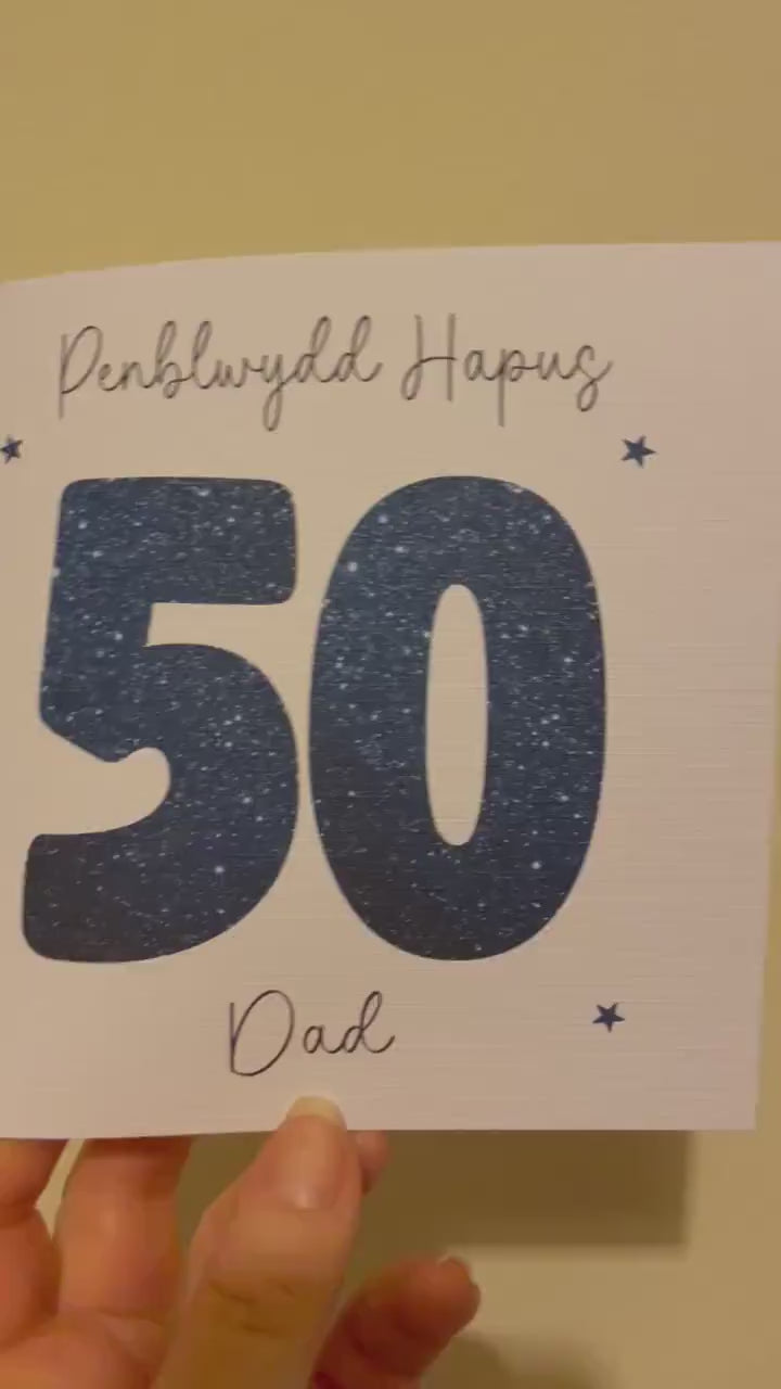 Cerdyn Cymraeg, Penblwydd Hapus, Welsh Cards, Welsh Birthday Card, Any Age Card