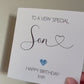Personalised Son Birthday Card, Birthday Card For Him, 21st Birthday Card For Son, Any Age Card