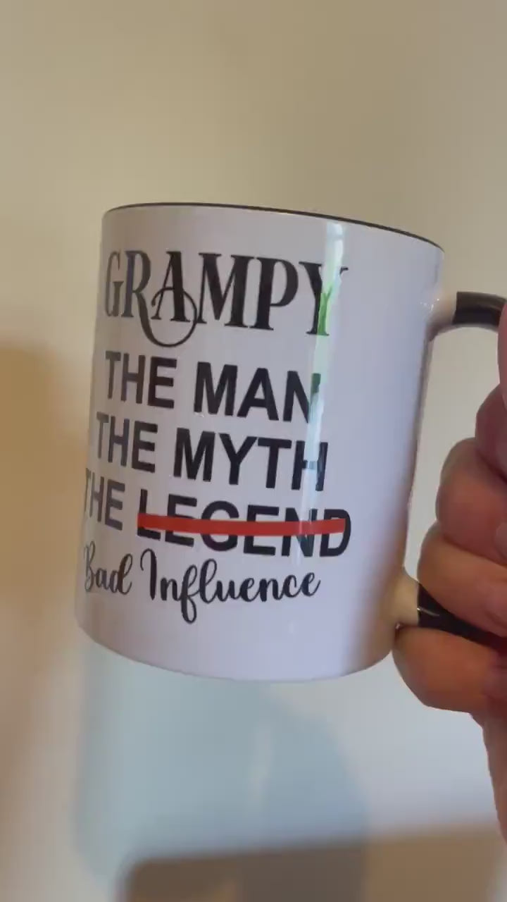 Grampy Mug, The Man, The Myth, The Legend, Dad Mug, Stocking Filler Gift Idea, Gift For Him