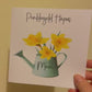 Cerdyn Cymraeg, Penblwydd Hapus, Welsh Cards, Welsh Birthday Card For Her, Mam, Mamgu, Chwaer, Daffodil Card