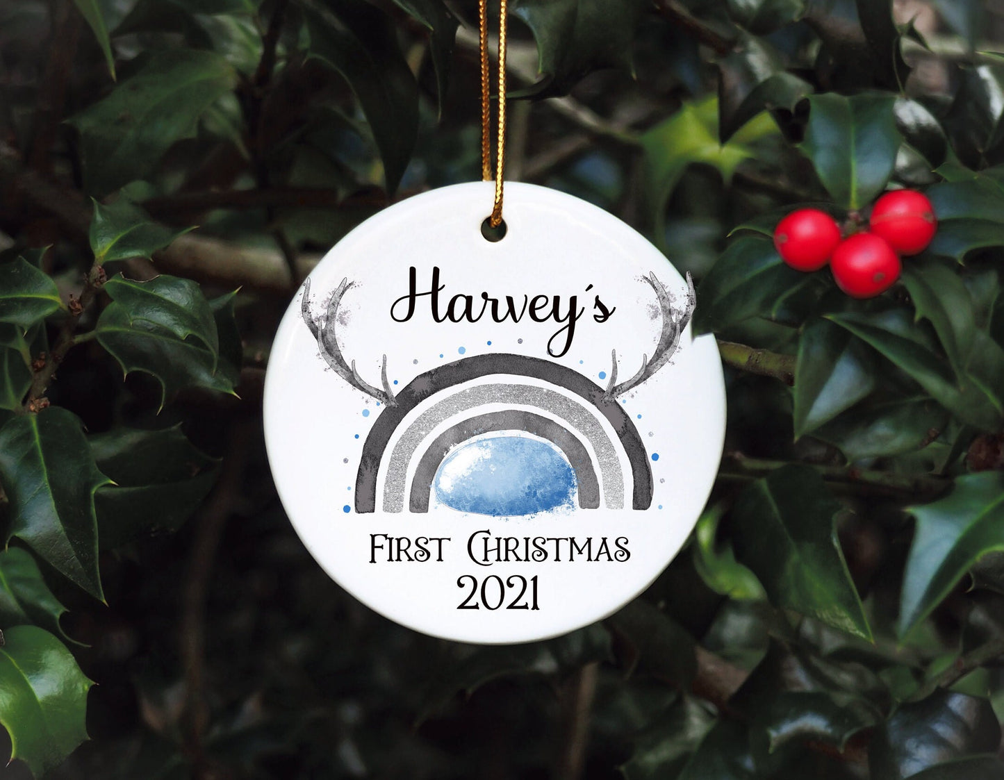 Baby's First Christmas Bauble, First Christmas Bauble, Personalised Baby First Christmas Bauble, Baby Tree Dec, Personalised 1st Xmas Bauble