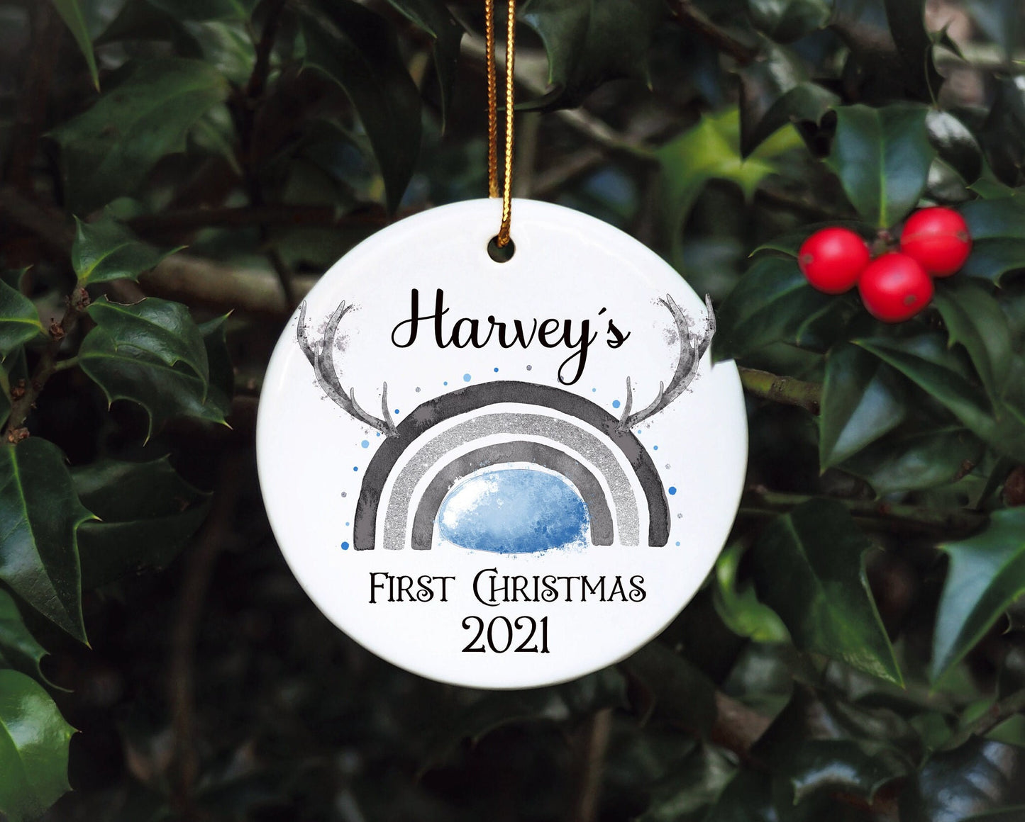 Baby's First Christmas Bauble, First Christmas Bauble, Personalised Baby First Christmas Bauble, Baby Tree Dec, Personalised 1st Xmas Bauble