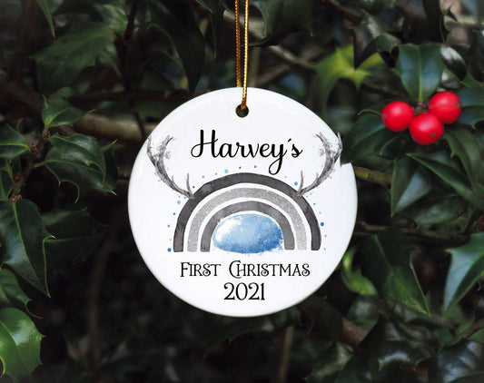 Baby's First Christmas Bauble, First Christmas Bauble, Personalised Baby First Christmas Bauble, Baby Tree Dec, Personalised 1st Xmas Bauble