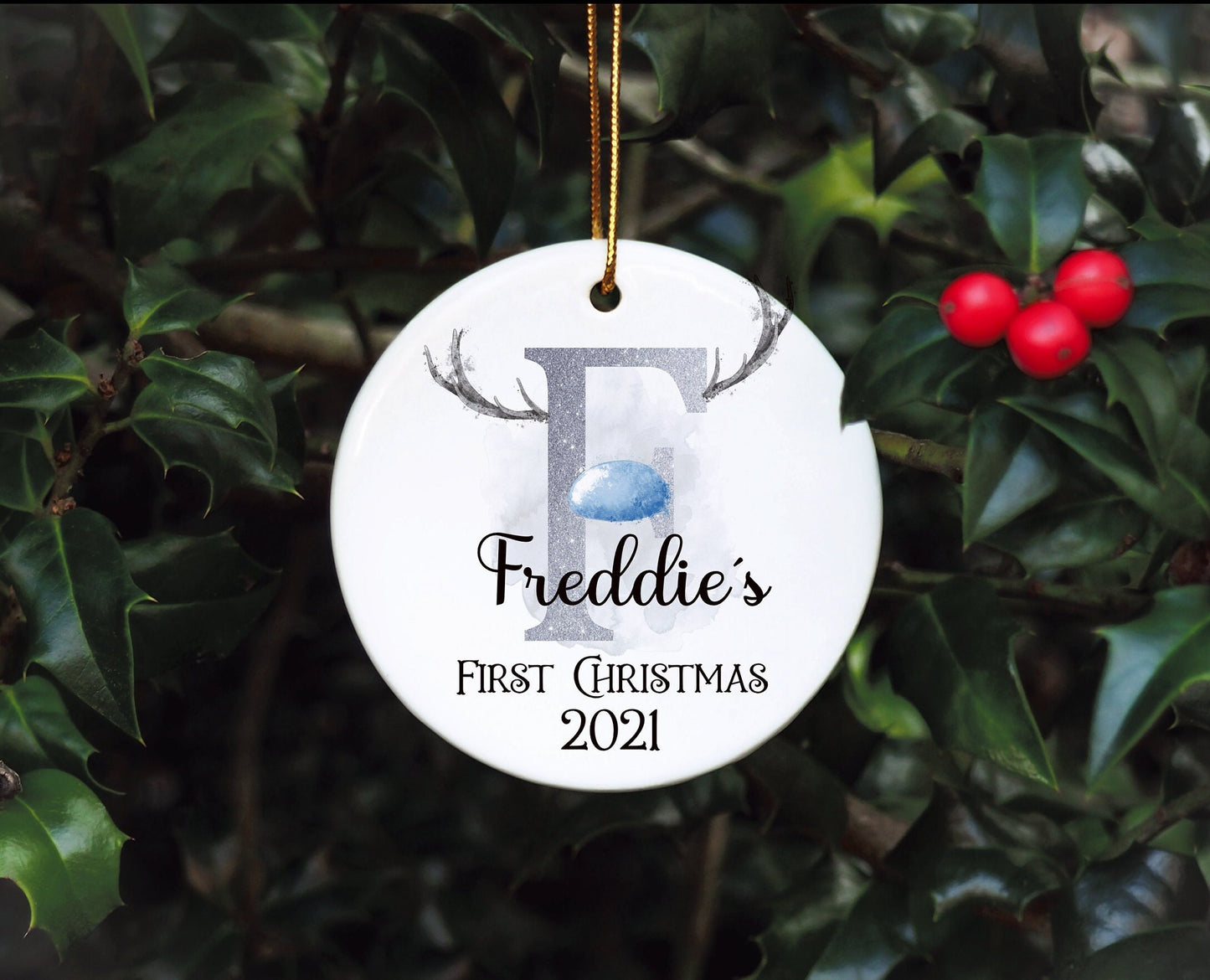 Personalised Baby's First Christmas Bauble, First Christmas Bauble, Personalised Baby First Christmas Bauble, Baby Tree Decoration