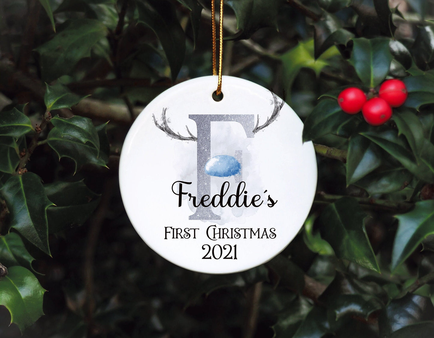 Personalised Baby's First Christmas Bauble, First Christmas Bauble, Personalised Baby First Christmas Bauble, Baby Tree Decoration