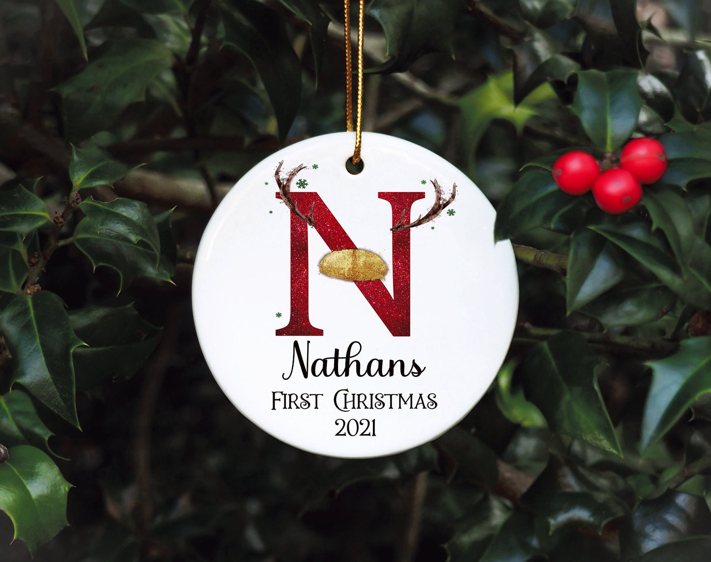 Personalised Baby's First Christmas Bauble, First Christmas Bauble, Personalised Baby First Christmas Bauble, Baby Tree Decoration