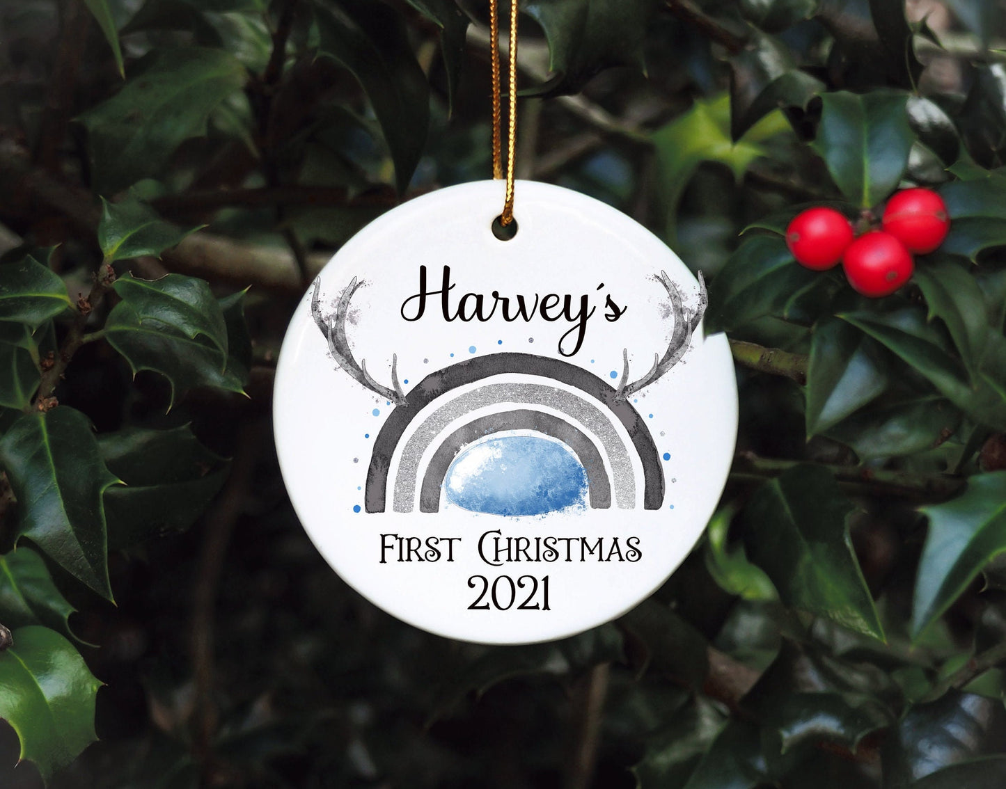 Baby's First Christmas Bauble, First Christmas Bauble, Personalised Baby First Christmas Bauble, Baby Tree Dec, Personalised 1st Xmas Bauble