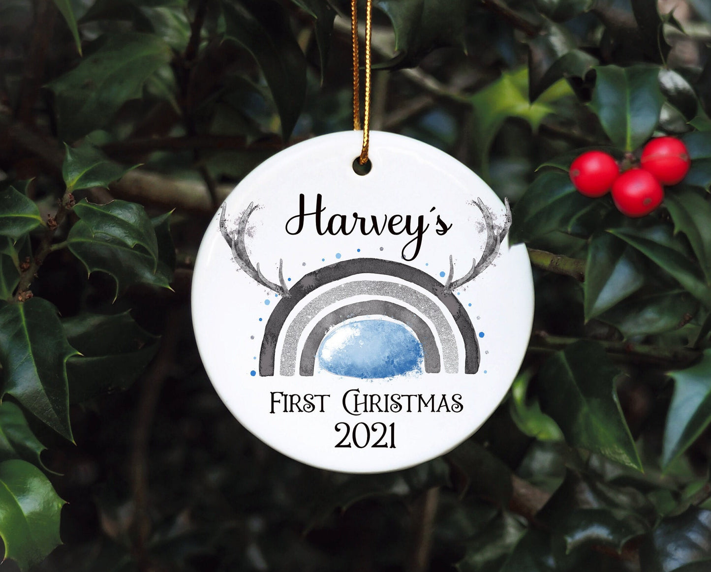 Baby's First Christmas Bauble, First Christmas Bauble, Personalised Baby First Christmas Bauble, Baby Tree Dec, Personalised 1st Xmas Bauble