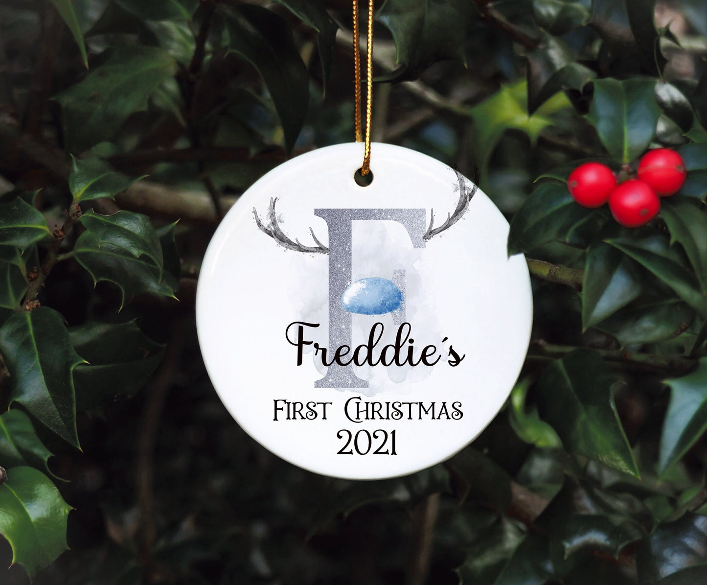 Personalised Baby's First Christmas Bauble, First Christmas Bauble, Personalised Baby First Christmas Bauble, Baby Tree Decoration