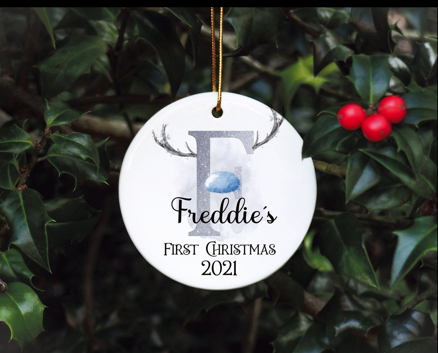 Personalised Baby's First Christmas Bauble, First Christmas Bauble, Personalised Baby First Christmas Bauble, Baby Tree Decoration