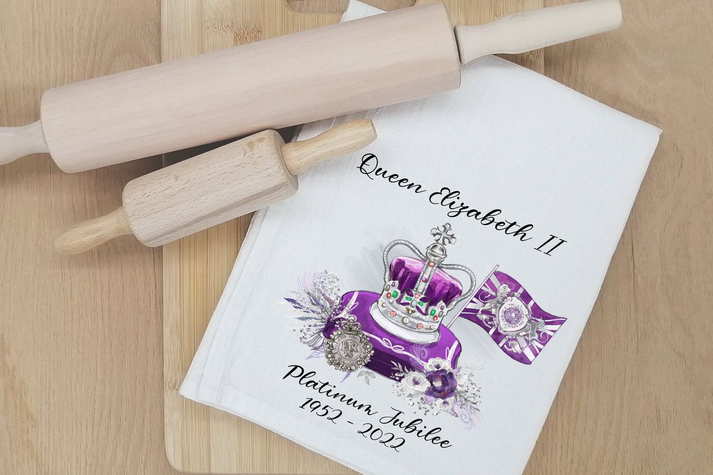 Queens Platinum Jubilee, Queen Elizabeth II Platinum Jubilee Placemat & Coaster, Platinum Jubilee Gifts, Jubilee Year 2022 Decorations