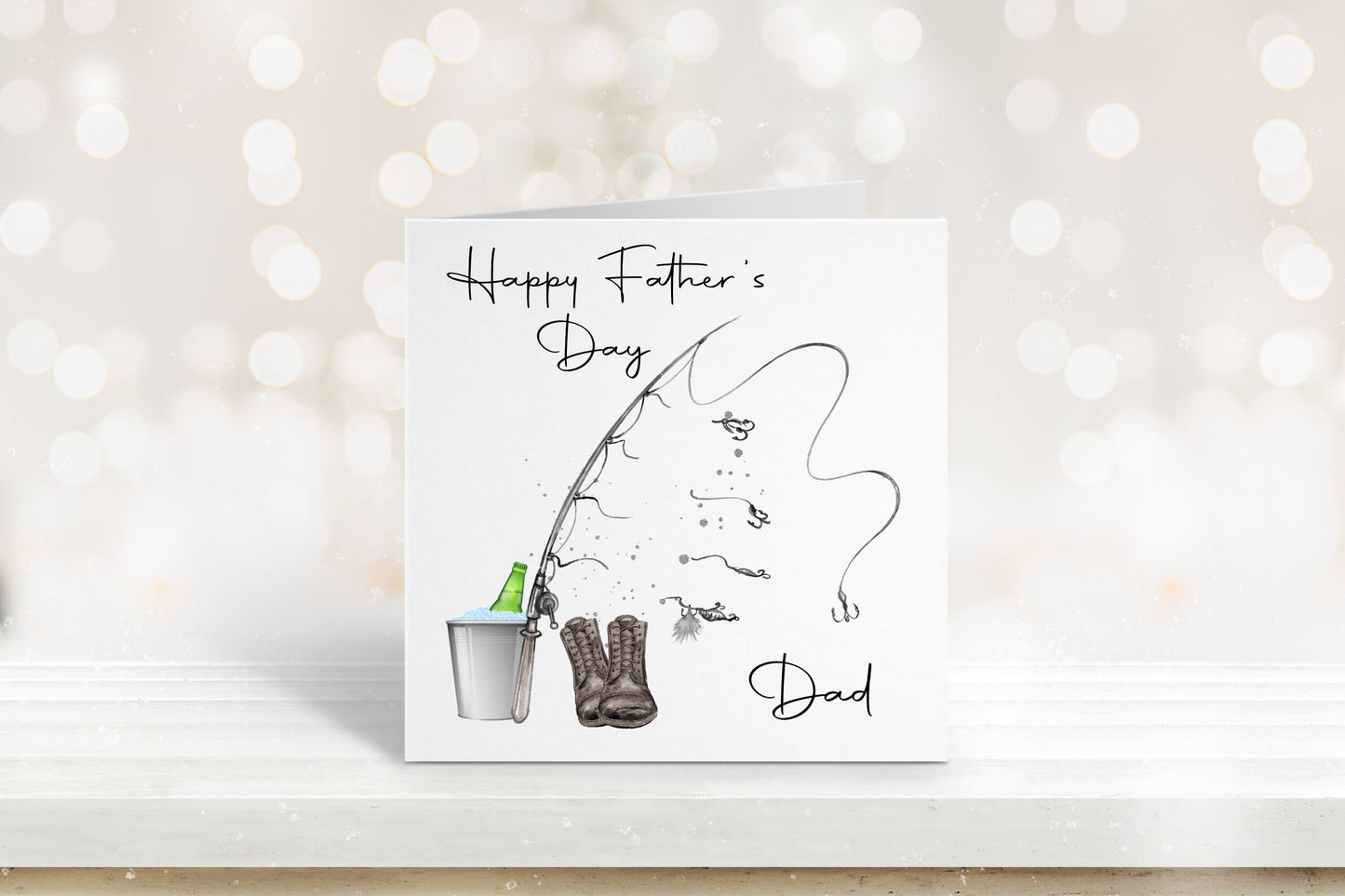 Father's Day Card, Fathers Day Card For Grampy, Fathers Day Card For Bampy, Fishing Father's Day Card