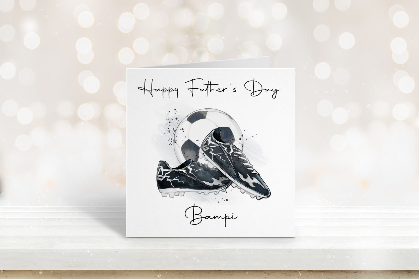 Father's Day Card, Fathers Day Card For Bampi, Fathers Day Card For Bampy, Football Father's Day Card, Fathers Day Card For Grampy