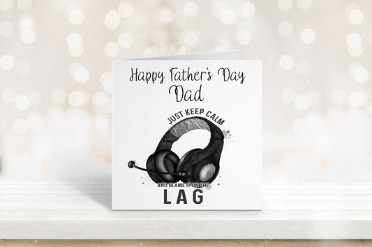Father's Day Card, Fathers Day Card For Dad, Fathers Day Card For Gamers, Gaming Fathers Day Card