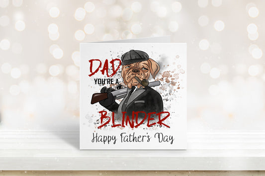 Father's Day Card, Fathers Day Card For Dad, Blinder Fathers Day Card