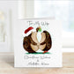 Wife Christmas Card, Personalised Christmas Card, Christmas Card For Wife, Card For Fiancé, Card For Fianceé, Hedgehog Christmas Card