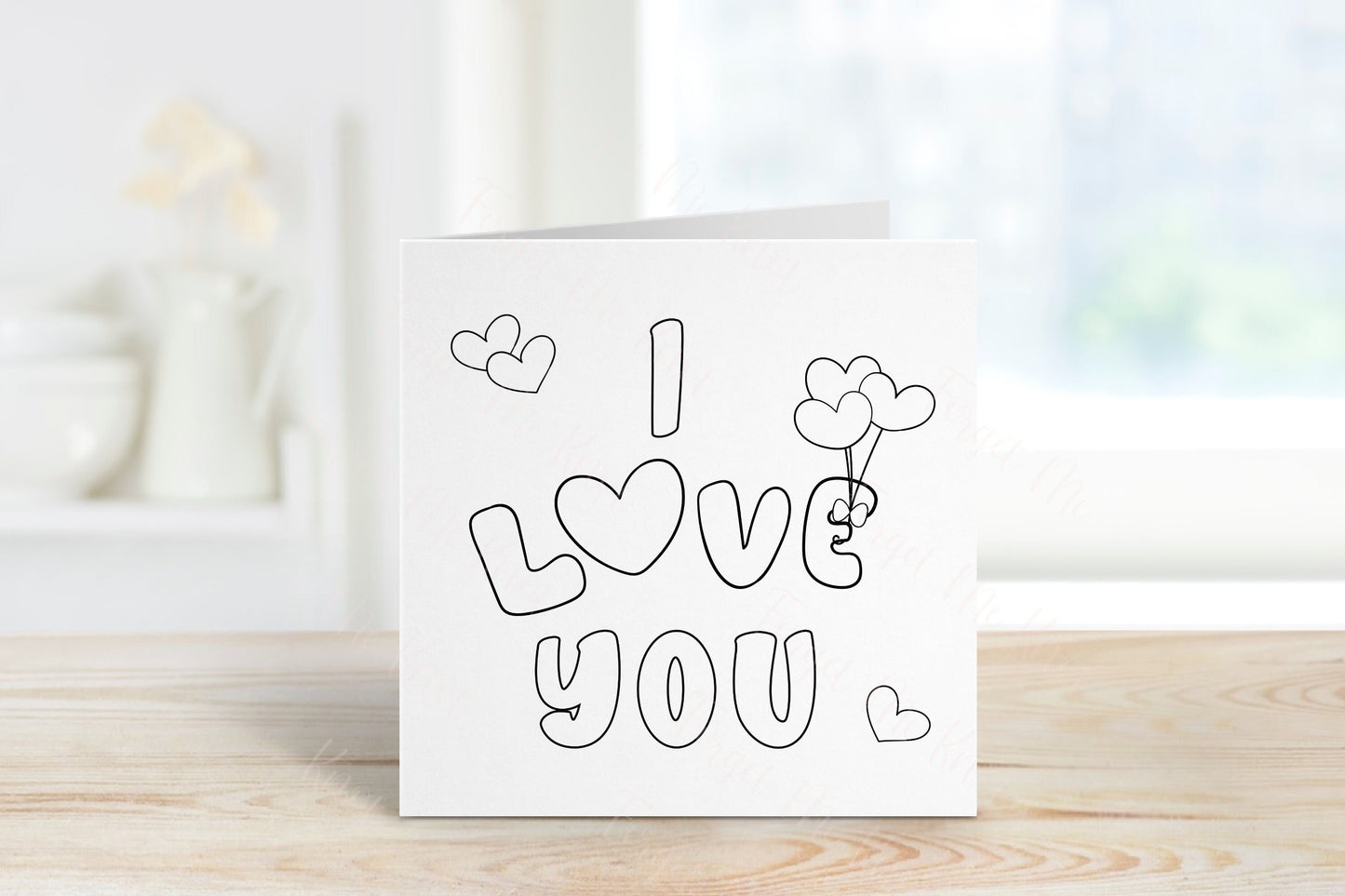 Colour Your Own Valentine's Cards, Kids Colour Your Own Valentine's Day Cards, Children's Card Activity Pack