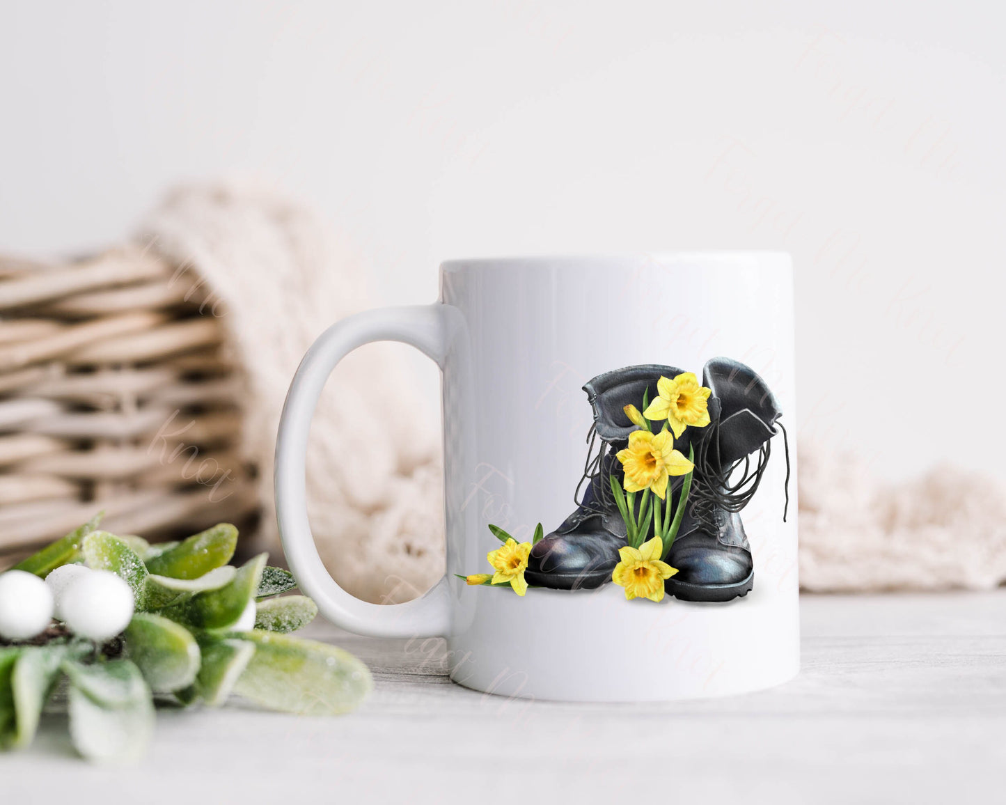 Grandad Mug, Daffodil Memorial Boots Mug, Welsh Mug Set, Gift For Grampy, Taid Mug, Father's Day gift, Birthday Gift For Dad