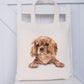 King Charles Tote Bag, Personalised Dog Tote Bag, Personalised Gift For Her, Gift for Friend, Gift For Nana, Gift For Mum