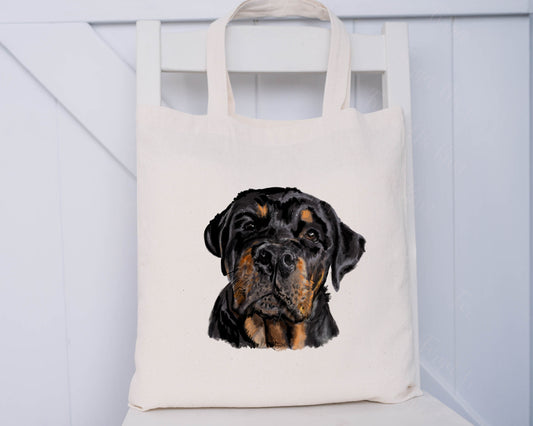 Rottweiler Tote Bag, Personalised Dog Tote Bag, Personalised Gift For Her, Gift for Friend, Gift For Nana, Gift For Mum